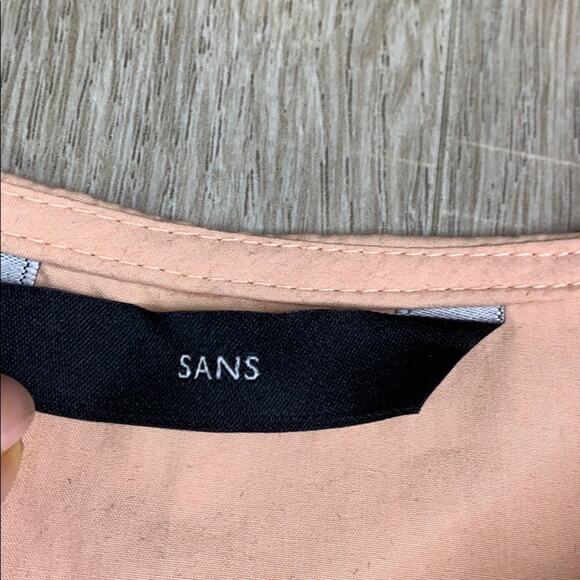 SANS Women's Colorblock Short Sleeve Dress With Pockets - Picture 3 of 7